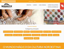 Tablet Screenshot of nordesteartesanatos.com.br
